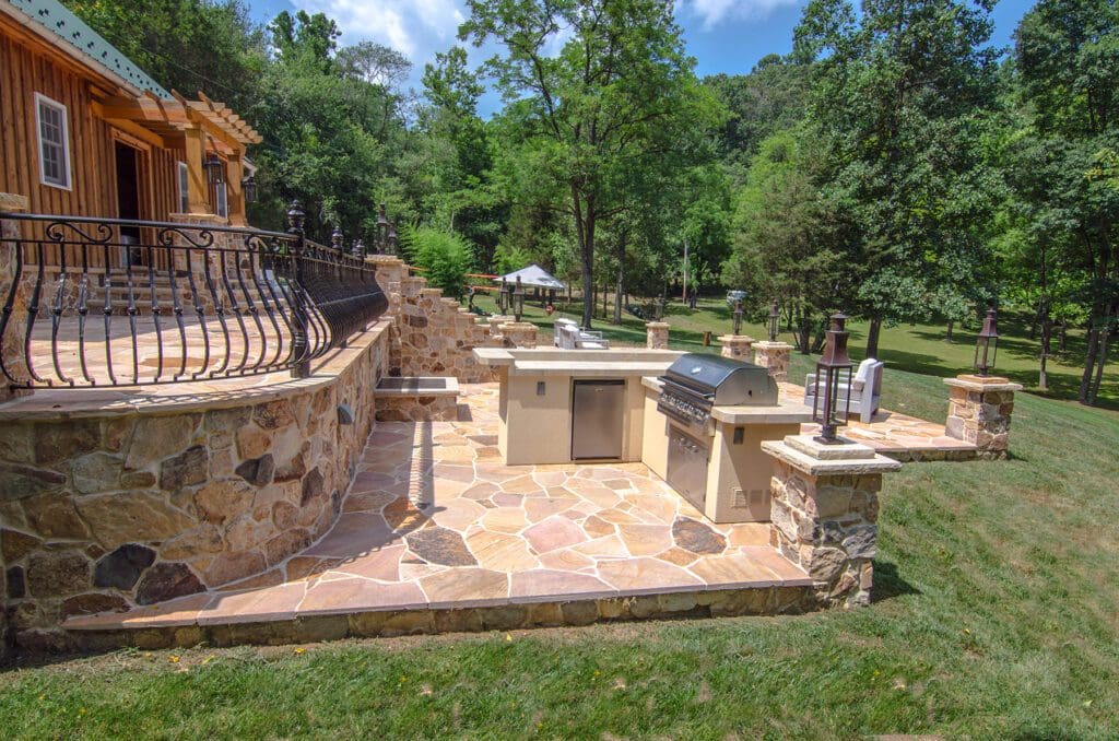 stone patio