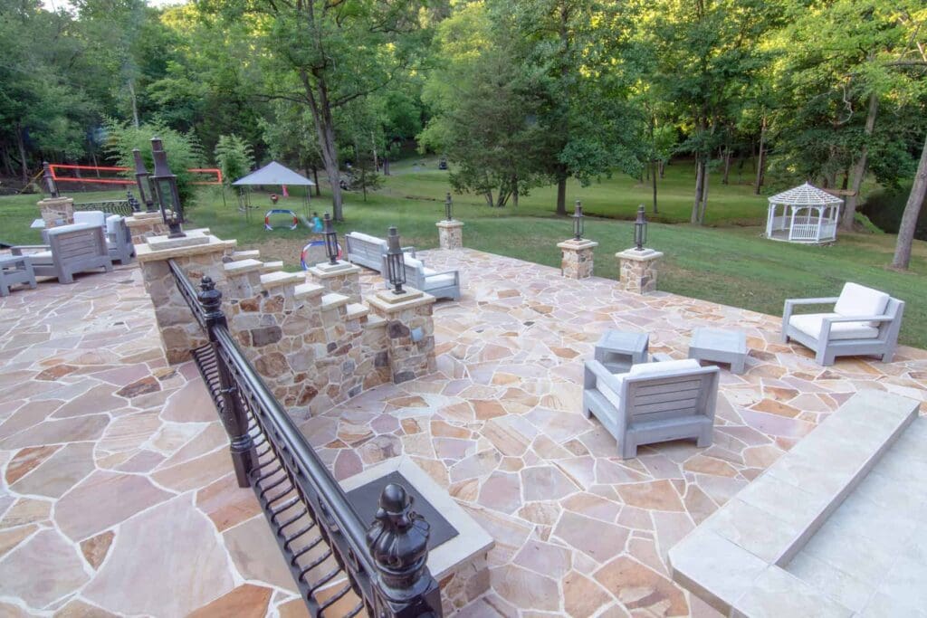 stone patio