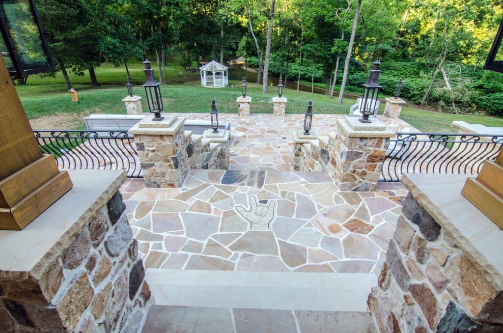 stone patio