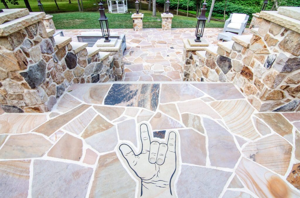 stone patio