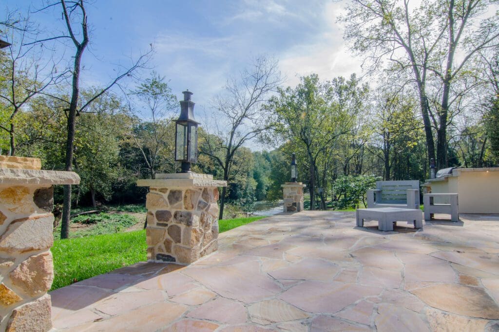 stone patio