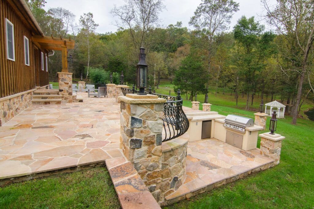 stone patio