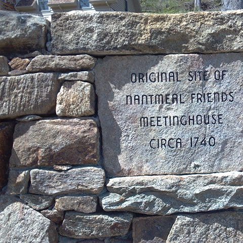 Irregular stone retaining wall