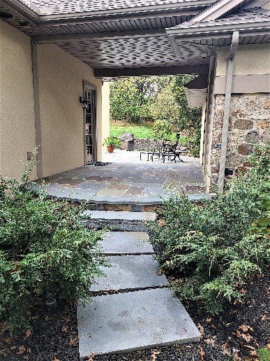 stone walkway