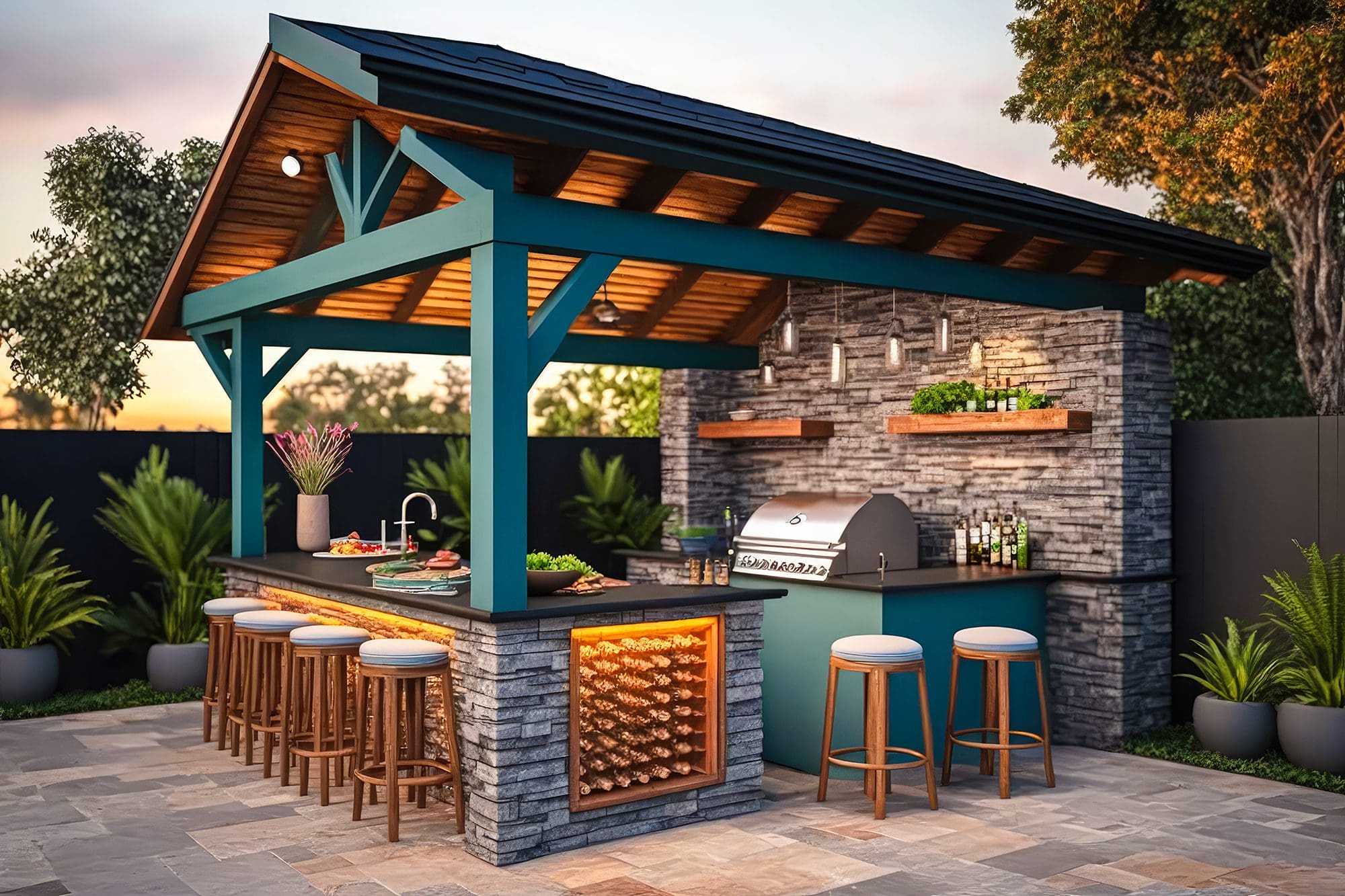 Unique Backyard Kitchen Ideas Chester, PA Dutchies Stoneworks
