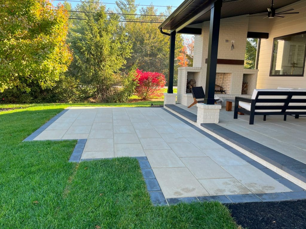 a custom paver patio