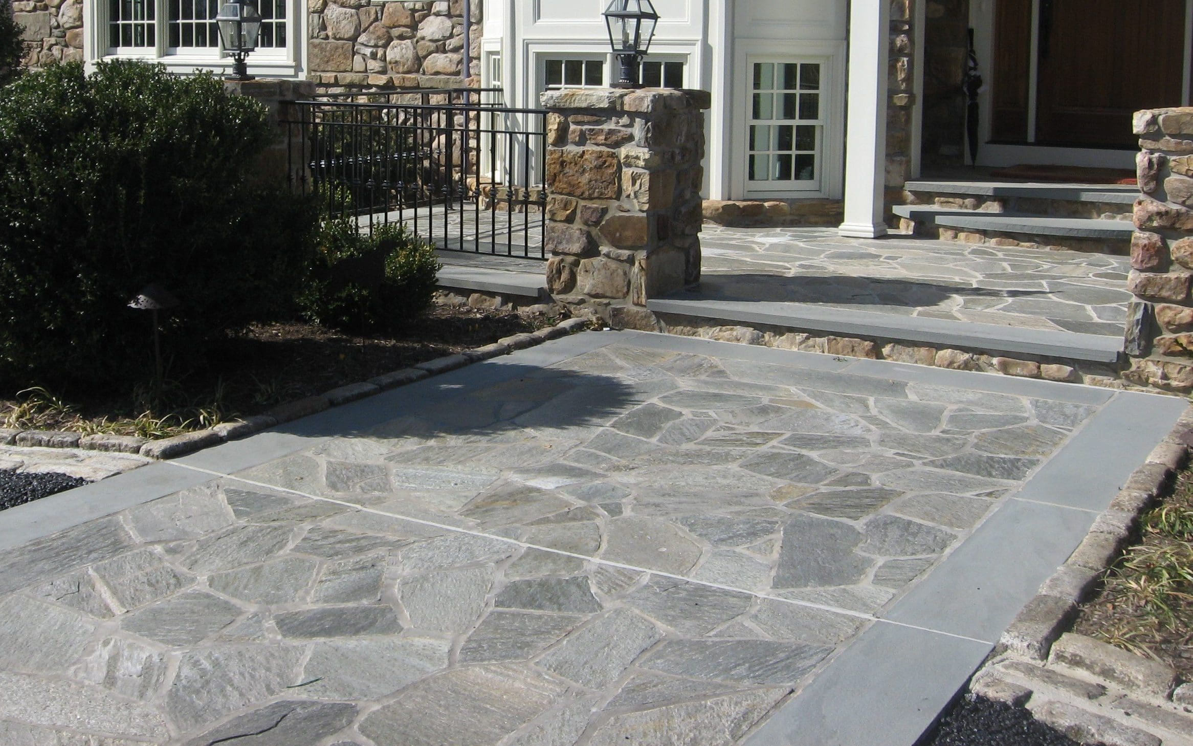 a stone walkway