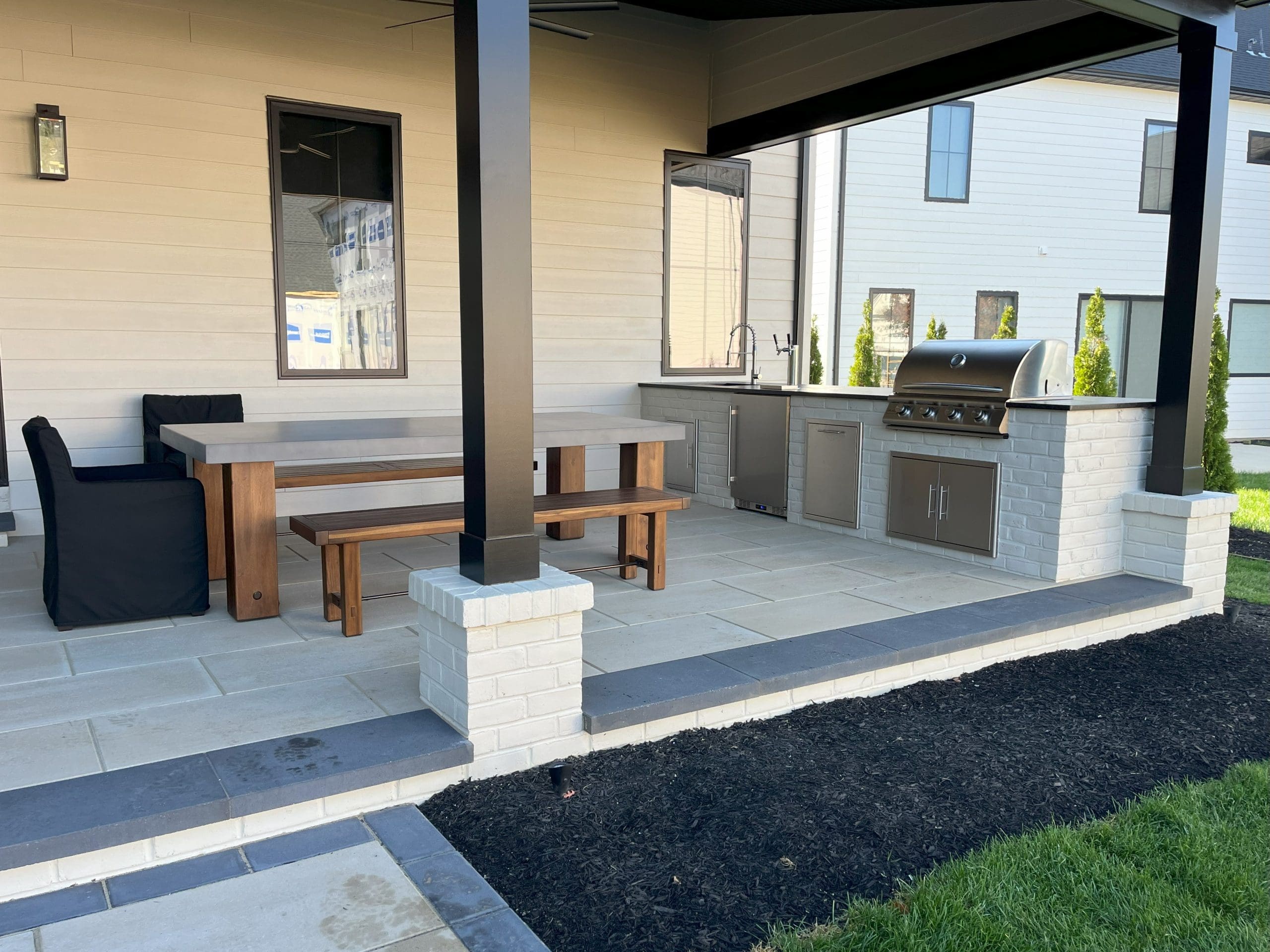 custom stone patio